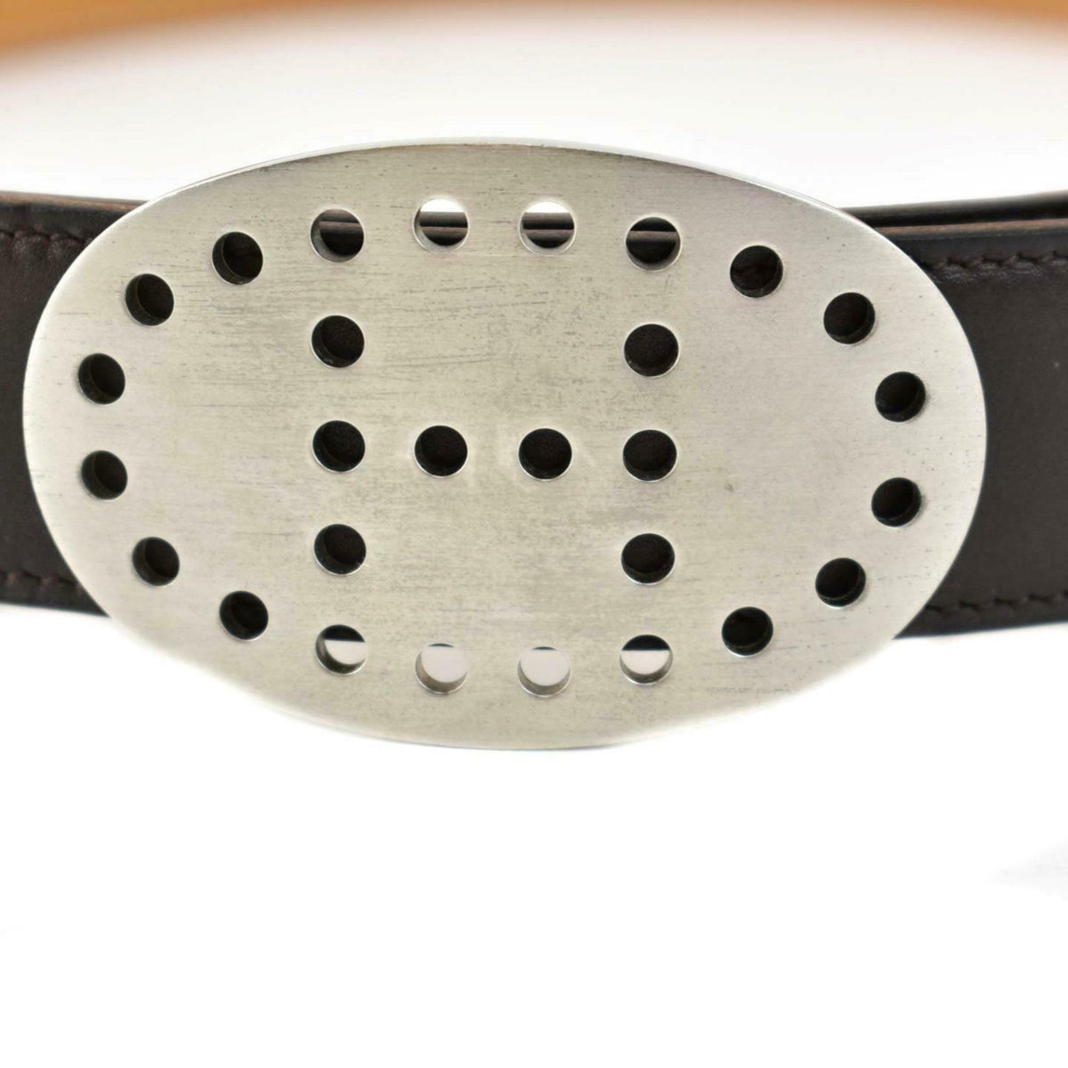 HERMES "Evelyne" Brown/Tan Reversible "H" Logo Belt fits 28"- 30" (wa)