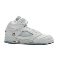 Air Jordan 5 Retro 'White Metallic' (GS) - White/Black/Metallic Silver