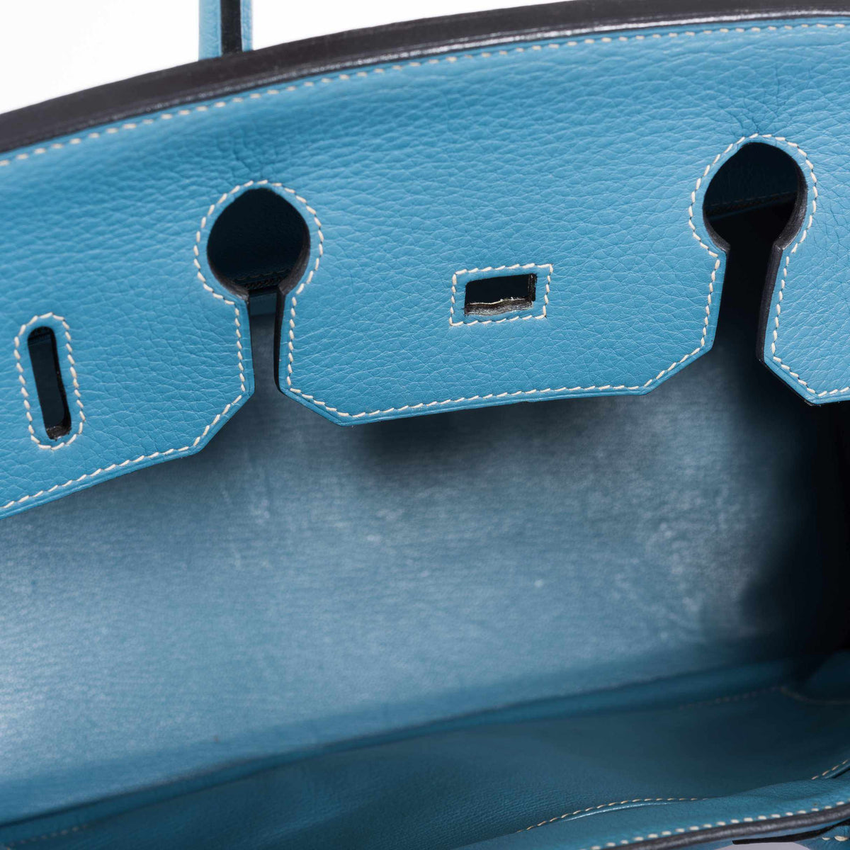 Hermes Birkin 35 Blue Jean Togo Gold Hardware - Square G