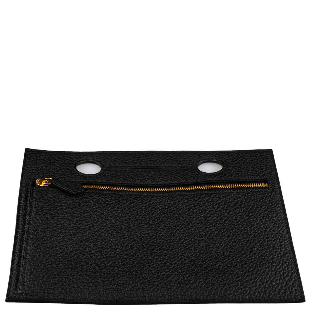 Hermes Birkin Pochette Backpocket Black Swift With Palladium Hardware - 2021, Z
