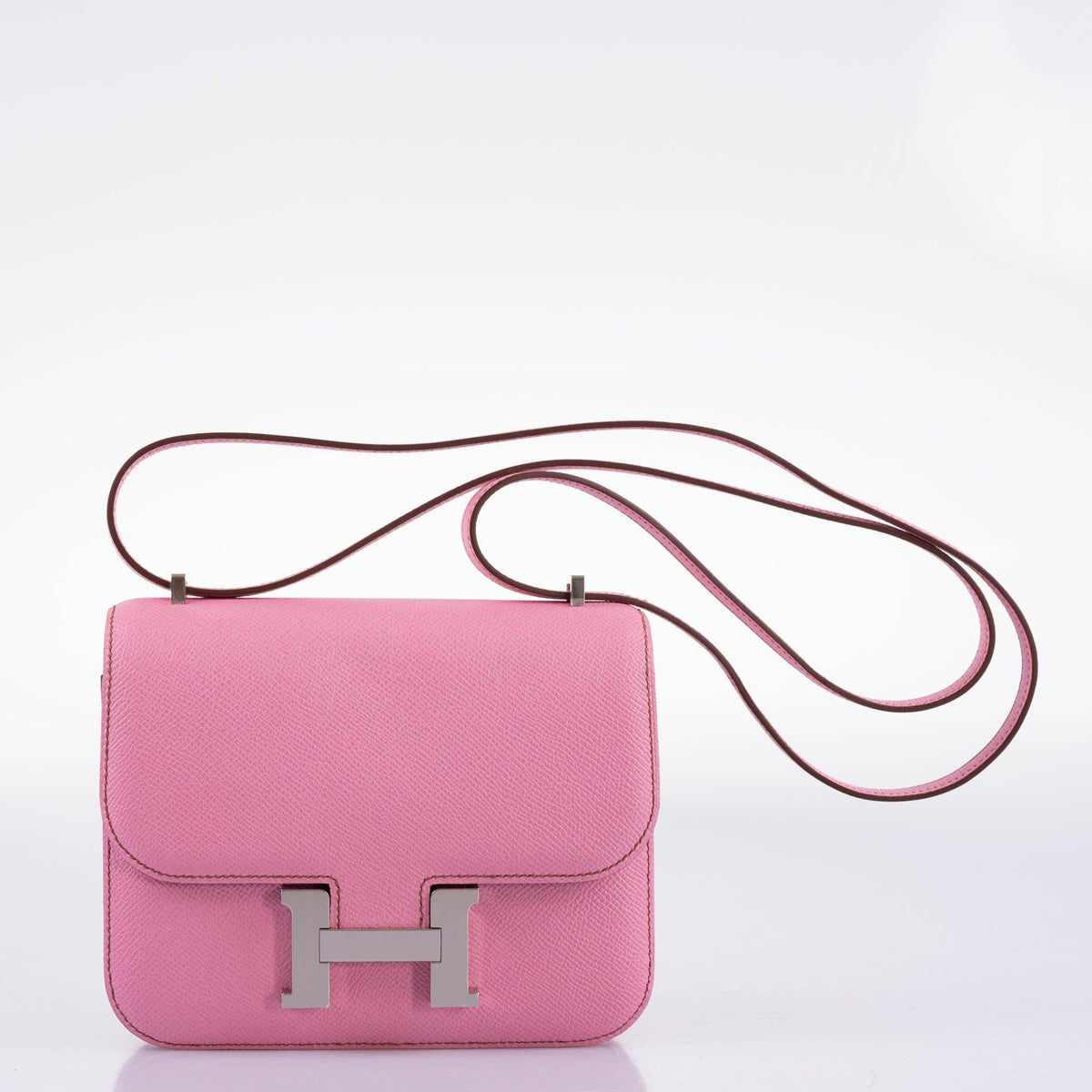 Hermes Constance 18 5P Bubblegum Pink Epsom with Palladium Hardware - 2021, Z