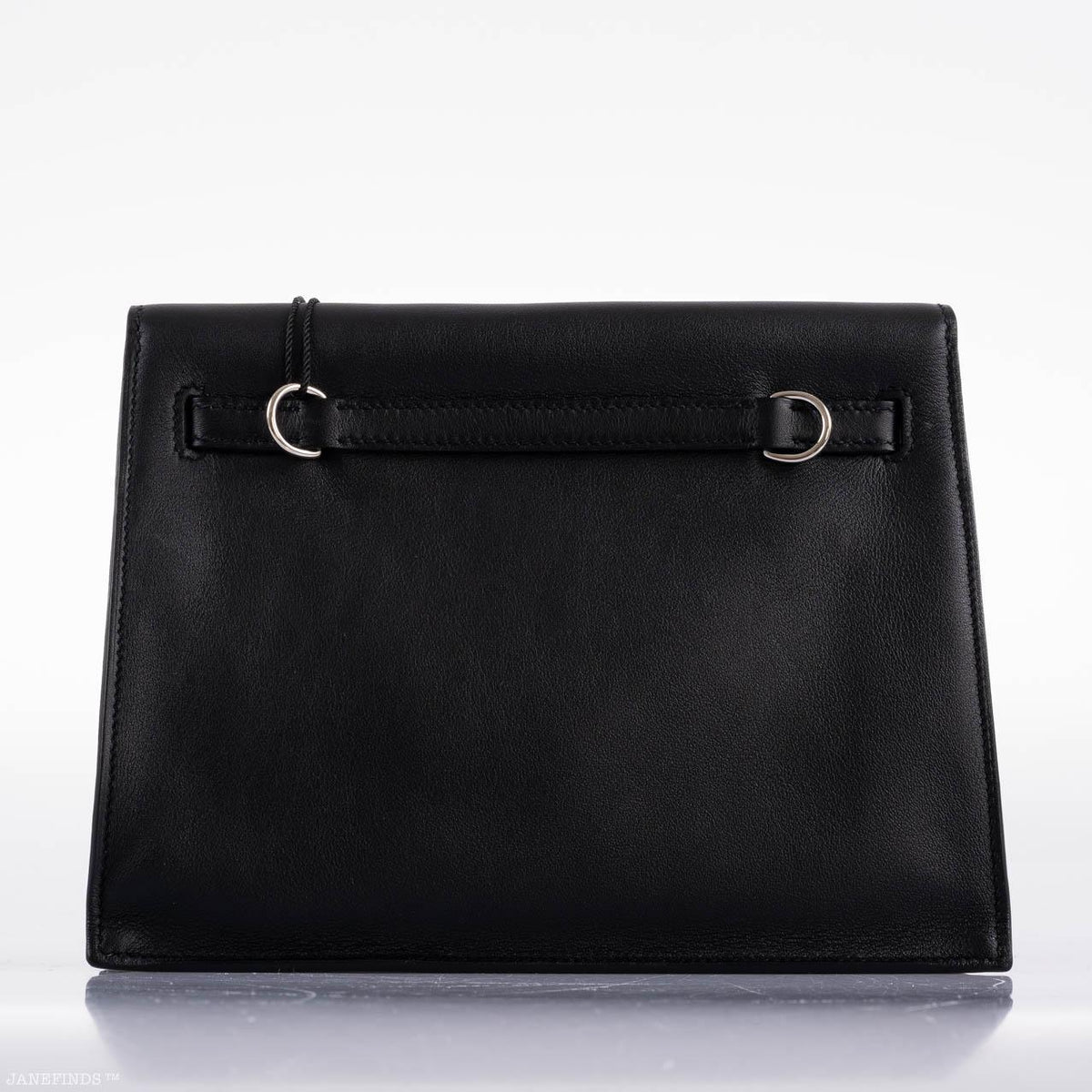 Hermes Kelly Danse II Black Swift with Palladium Hardware - 2020, Y