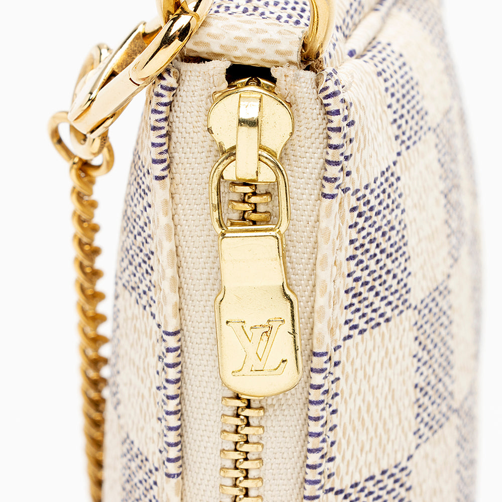 Louis Vuitton Damier Azur Mini Pochette Accessories (SHF-16530)