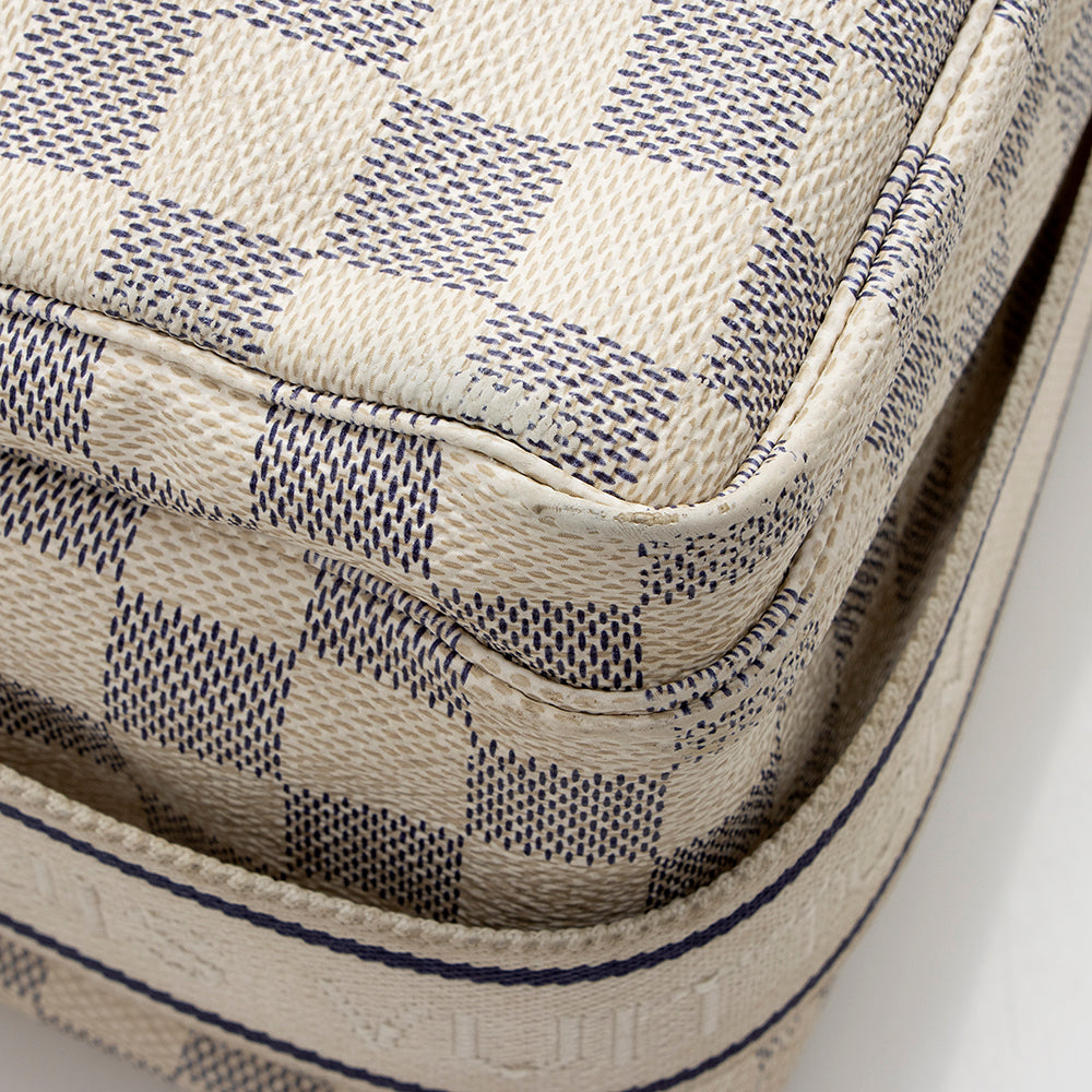 Louis Vuitton Damier Azur Naviglio Messenger Bag - FINAL SALE (SHF-14872)