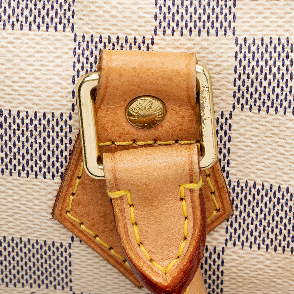 Louis Vuitton Damier Azur Speedy 30 Satchel (SHF-17043)