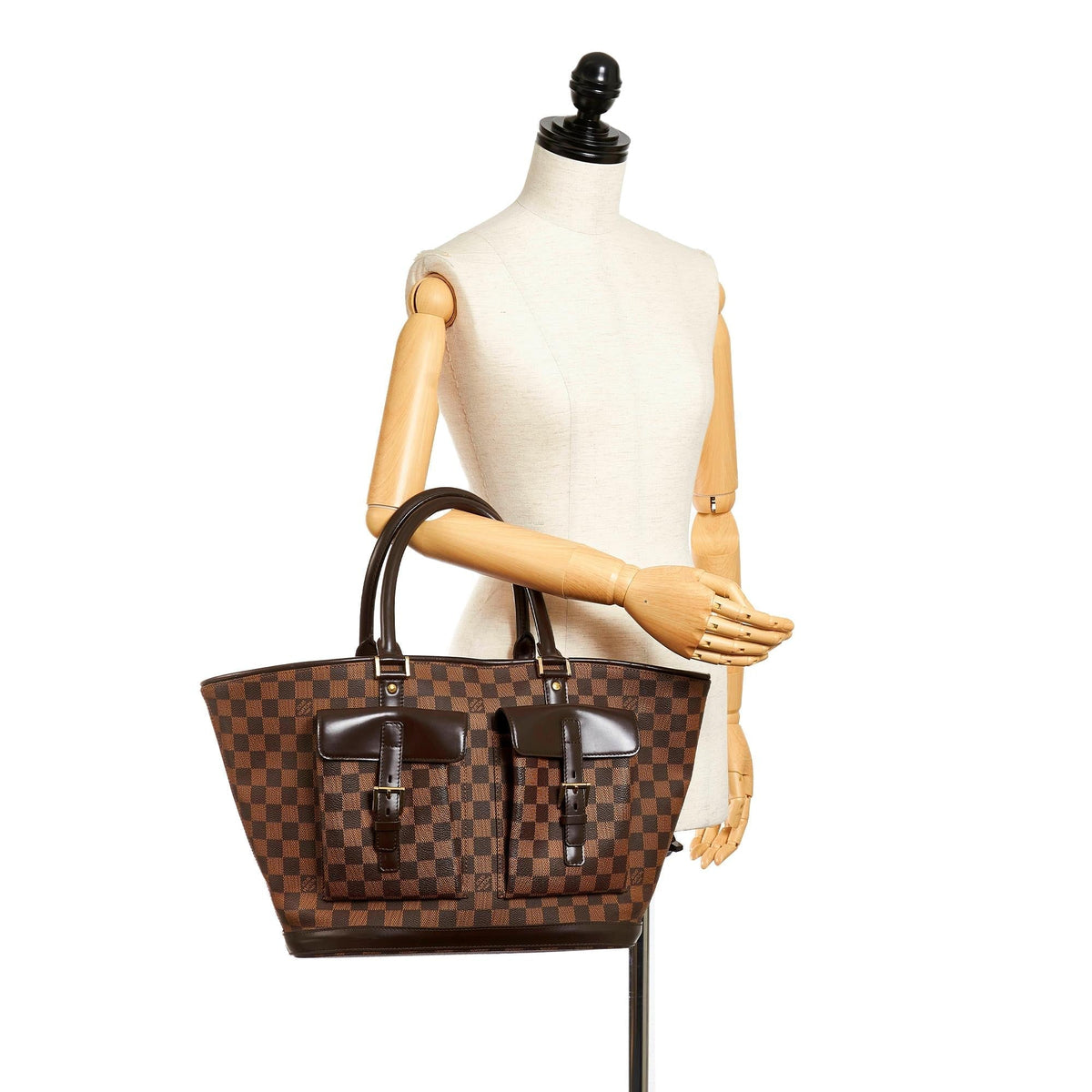 Louis Vuitton Damier Ebene Manosque GM (SHG-27770)