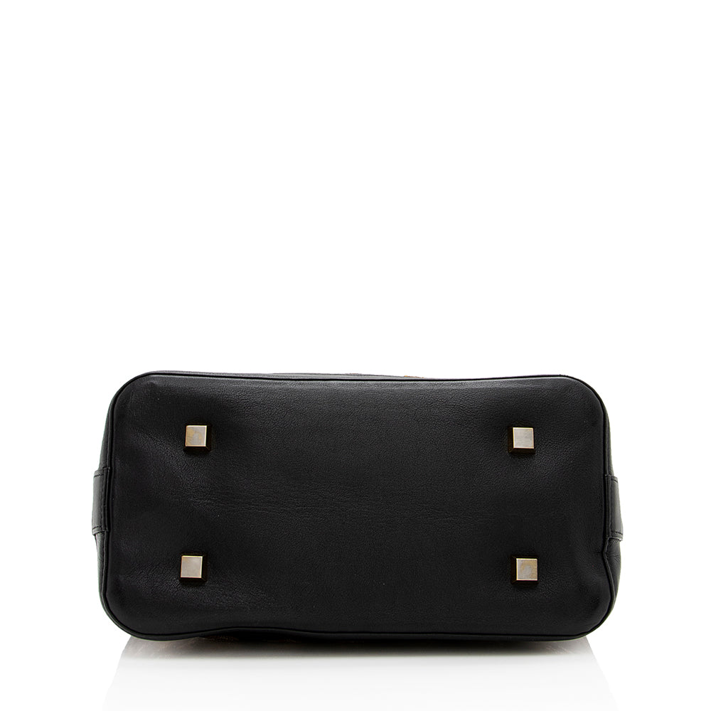 Louis Vuitton Limited Edition Monogram Canvas Monogram Eclipse Alma Satchell (SHF-16662)