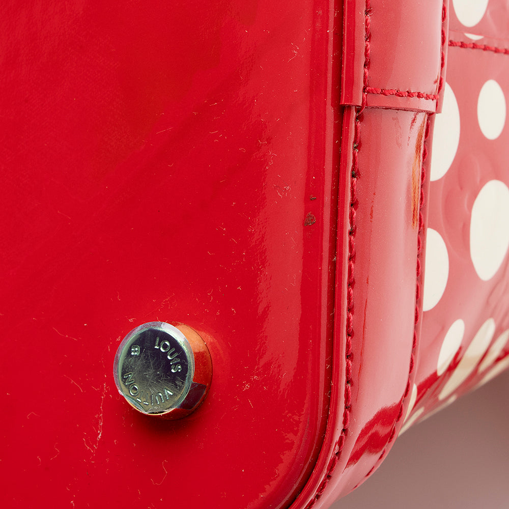 Louis Vuitton Limited Edition Monogram Vernis Dots Infinity Lockit MM Satchel (SHF-15344)