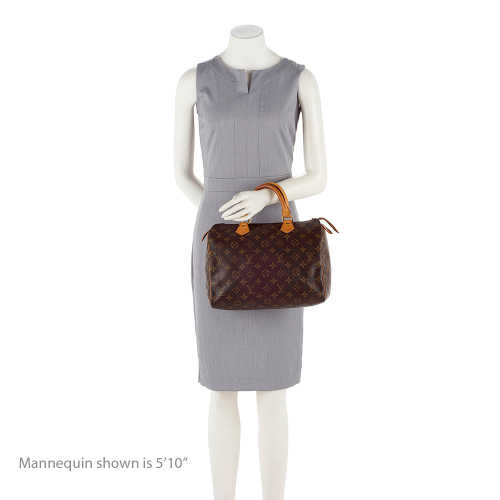 Louis Vuitton Vintage Monogram Canvas Speedy 30 Satchel (SHF-14577)