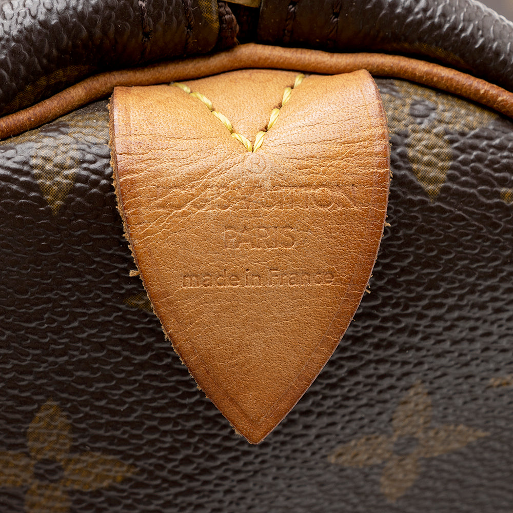 Louis Vuitton Monogram Canvas Speedy 30 Satchel (SHF-17824)