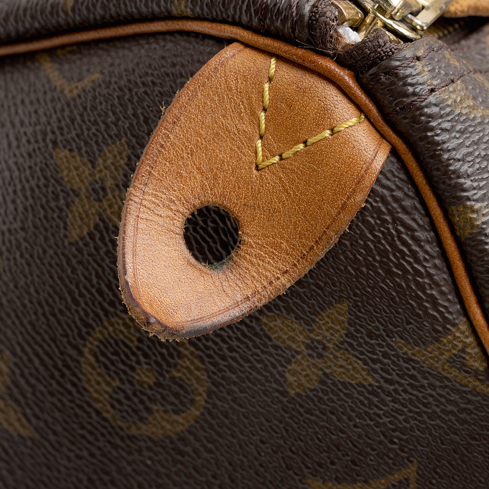 Louis Vuitton Vintage Monogram Canvas Speedy 30 Satchel (SHF-17825)