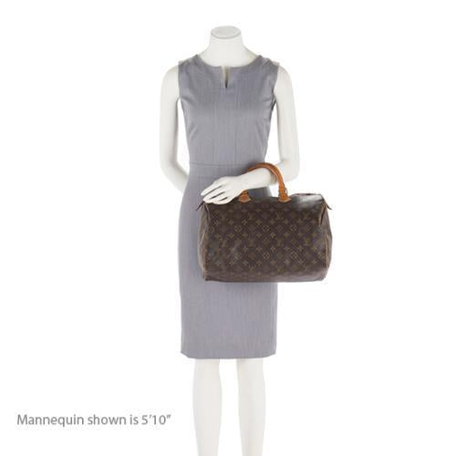 Louis Vuitton Vintage Monogram Canvas Speedy 35 Satchel (SHF-18363)