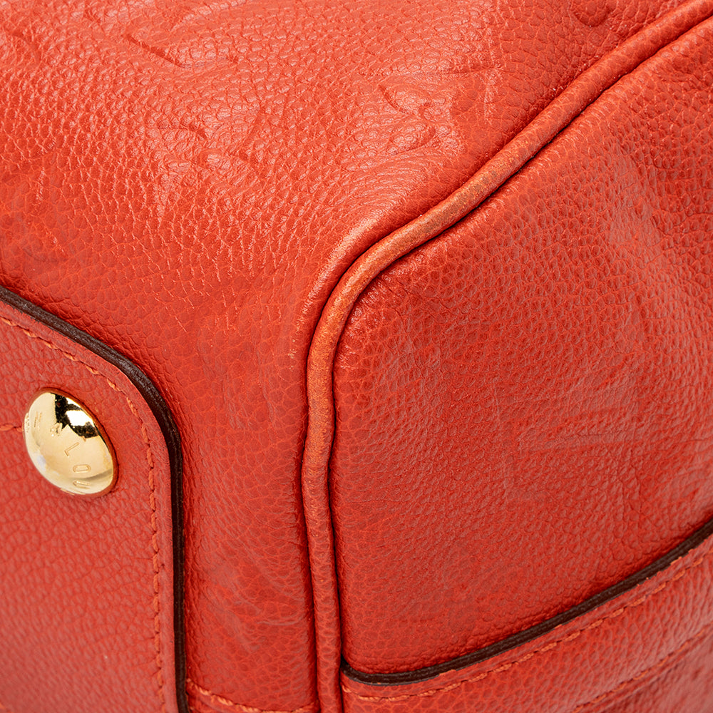 Louis Vuitton Monogram Empreinte Speedy Bandouliere 25 Satchel (SHF-16657)