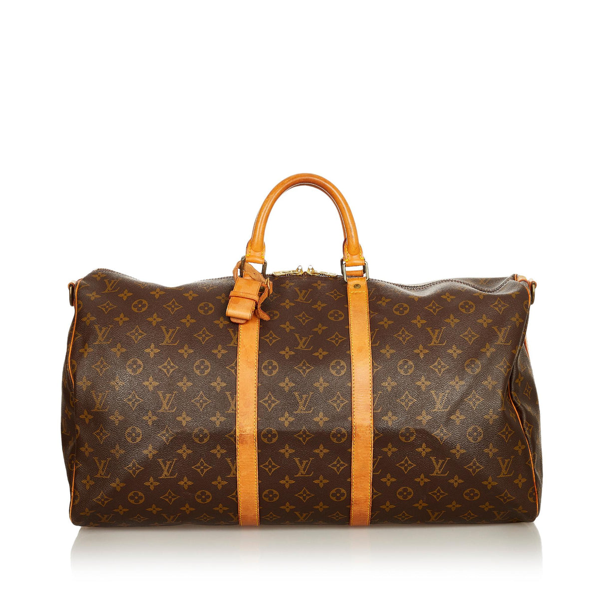 Louis Vuitton Monogram Keepall Bandouliere 55 (SHG-25215)