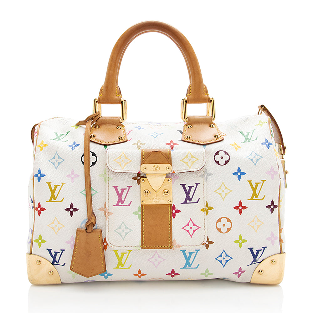 Louis Vuitton Monogram Multicolore Speedy 30 Satchel (SHF-18302)