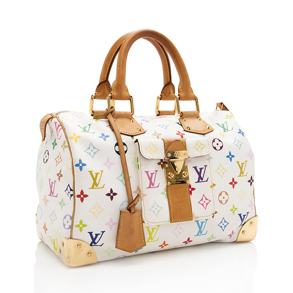 Louis Vuitton Monogram Multicolore Speedy 30 Satchel (SHF-18302)