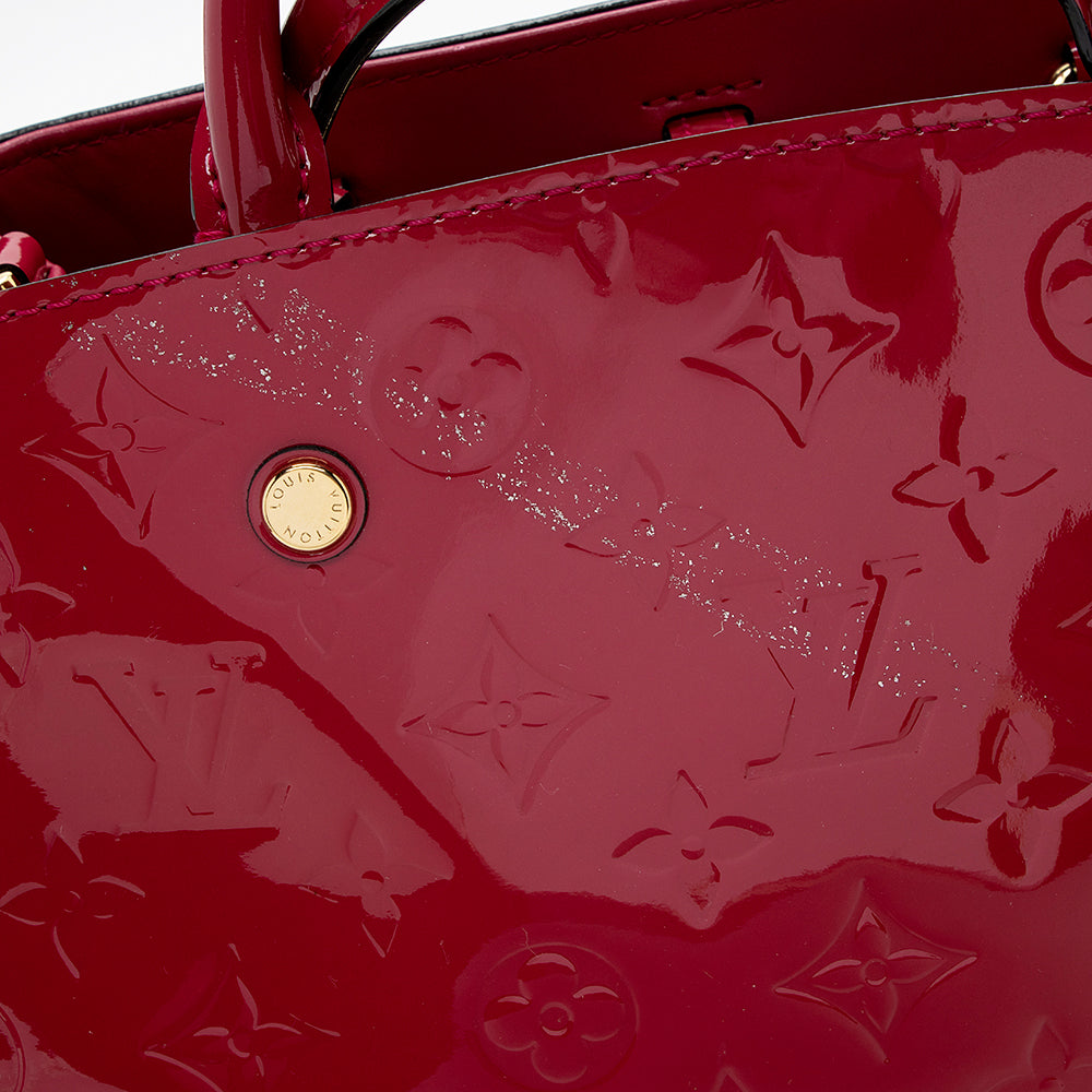 Louis Vuitton Monogram Vernis Montaigne BB Satchel (SHF-14934)