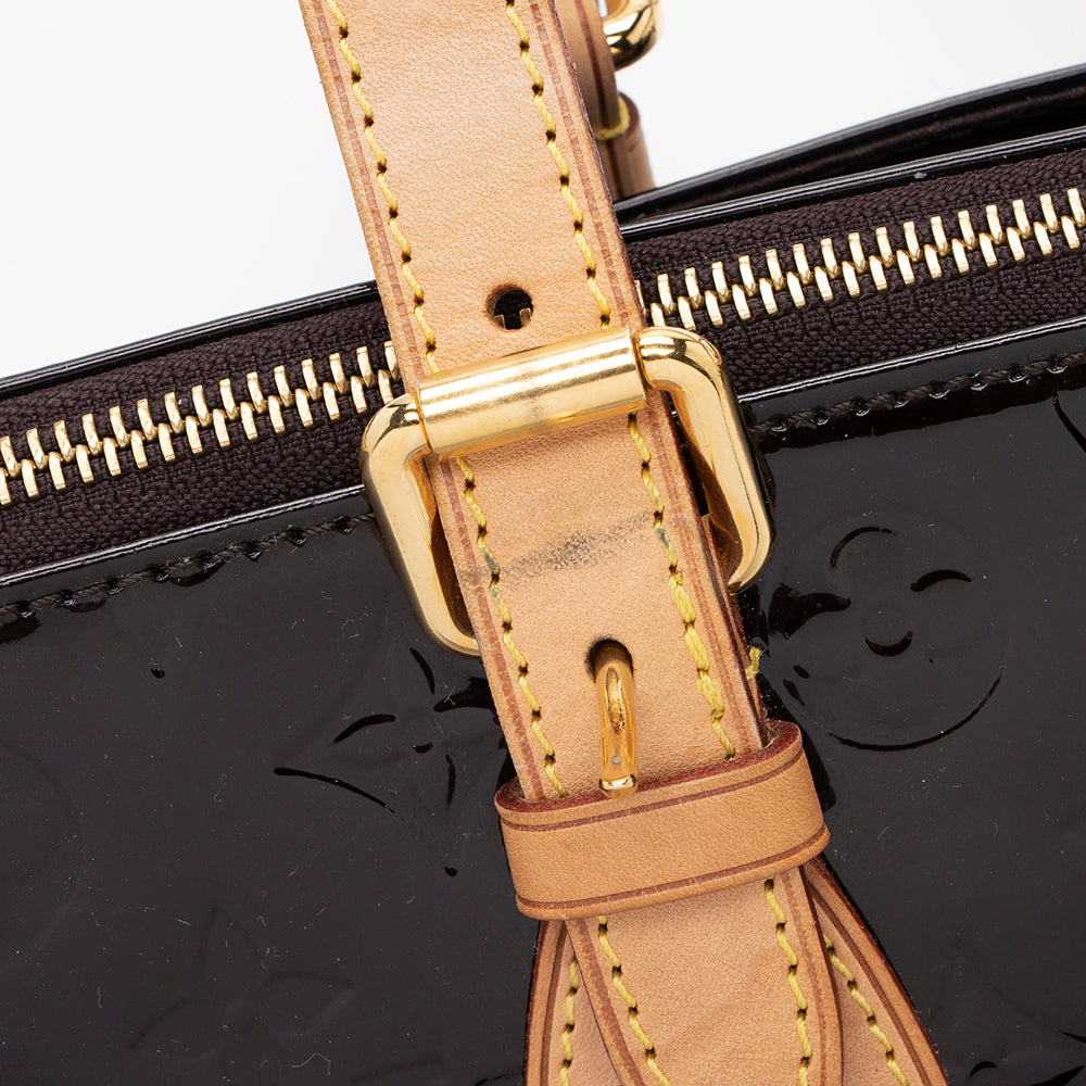 Louis Vuitton Monogram Vernis Rosewood Satchel (SHF-17844)