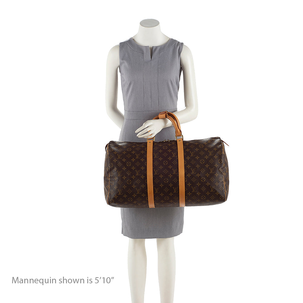 Louis Vuitton Vintage Monogram Canvas Keepall 50 Duffel Bag (SHF-17140)