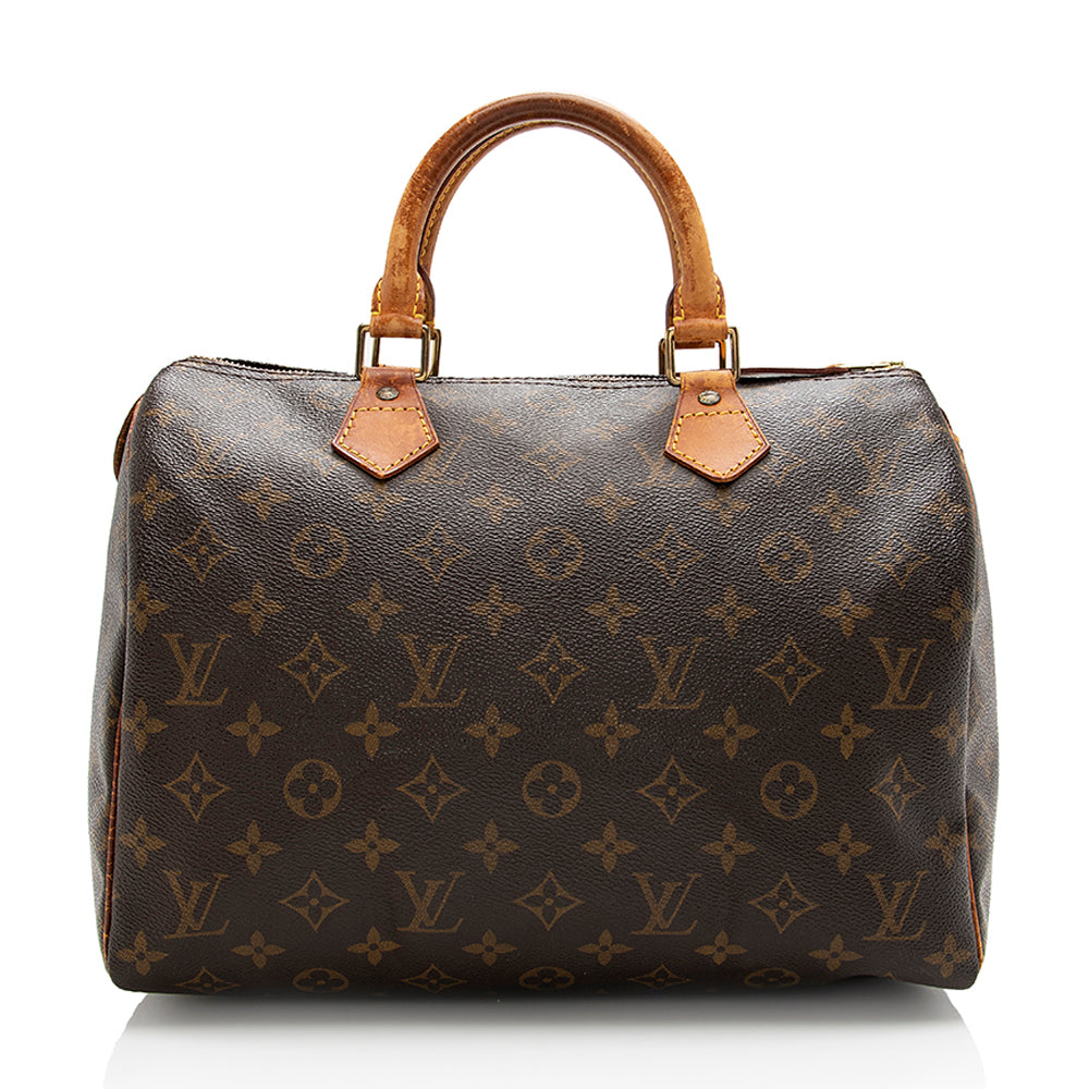Louis Vuitton Vintage Monogram Canvas Speedy 30 Satchel - FINAL SALE (SHF-17455)
