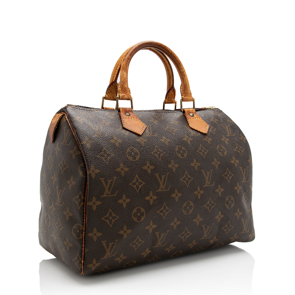 Louis Vuitton Vintage Monogram Canvas Speedy 30 Satchel - FINAL SALE (SHF-17455)