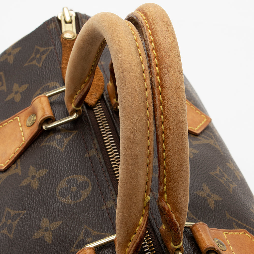 Louis Vuitton Vintage Monogram Canvas Speedy 30 Satchel (SHF-18381)
