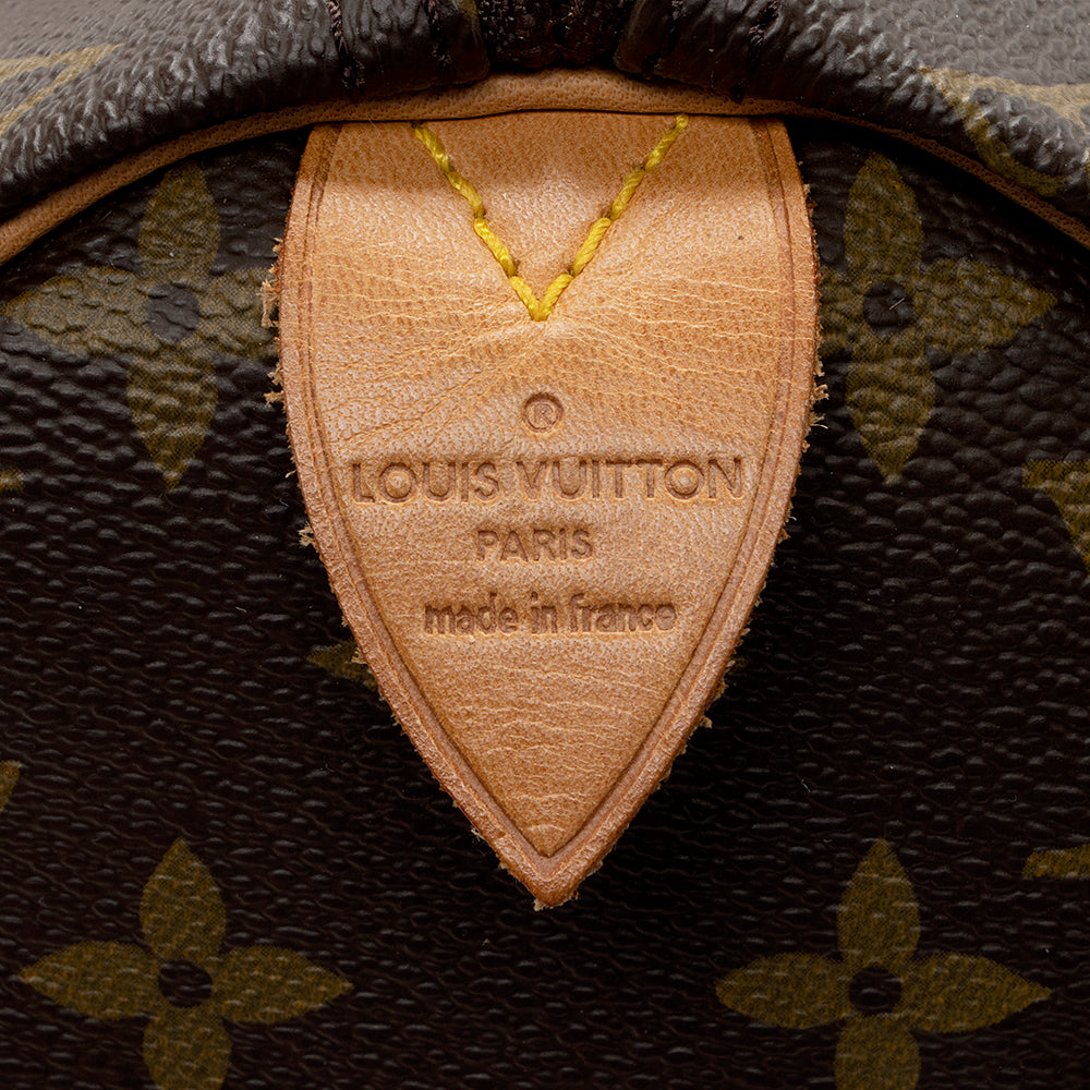 Louis Vuitton Vintage Monogram Canvas Speedy 40 Satchel (SHF-16124)