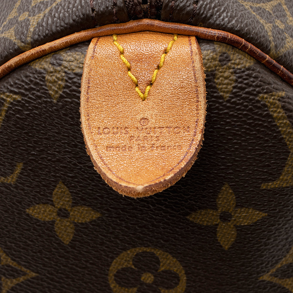 Louis Vuitton Vintage Monogram Canvas Speedy 40 Satchel (SHF-18364)