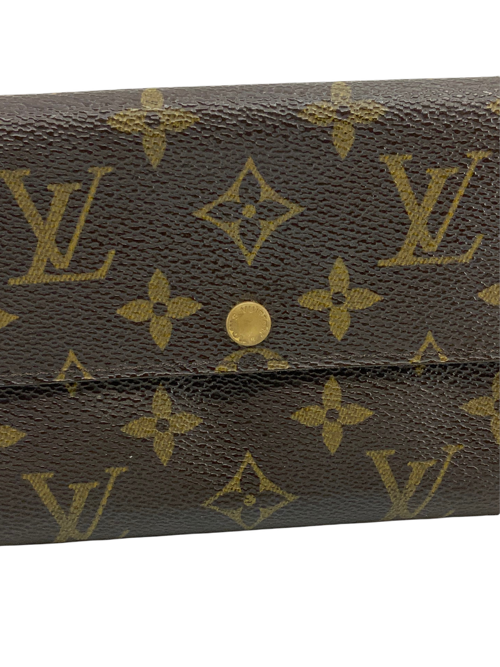 Louis Vuitton Monogram Canvas Long Flap Wallet