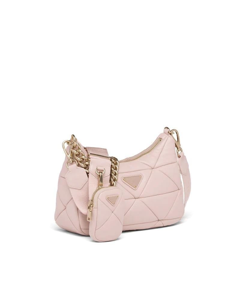 Prada System Nappa Leather Patchwork Shoulder Bag